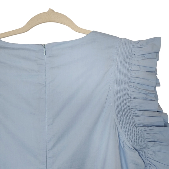 English Factory Flutter Sleeve Square Nexk Dress - Picture 7 of 9